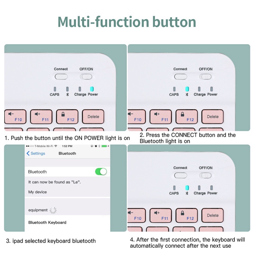 Bàn phím chuột không dây bluetooth văn phòng mini 10 inch / máy tính bàn phím chuột bộ đồ