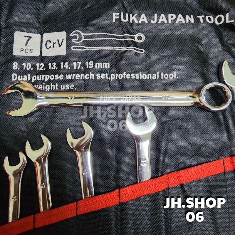 Bộ cờ lê vòng miệng 7 cây nhật FUKA JAPAN TOOL