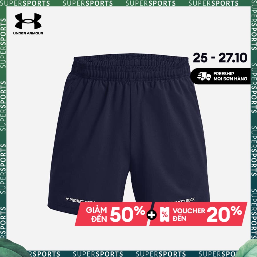 Quần ngắn thể thao nam Under Armour Pjt Rock Leg Day - 1380178-410