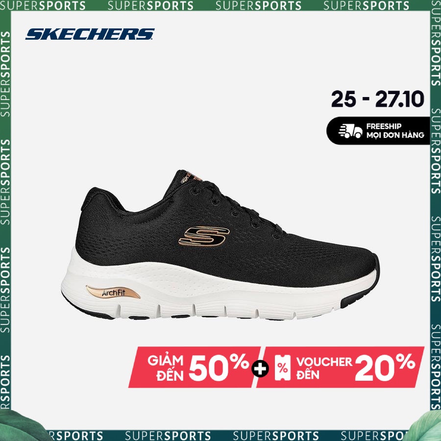 Giày sneakers nữ Skechers Arch Fit - 149057-BKRG