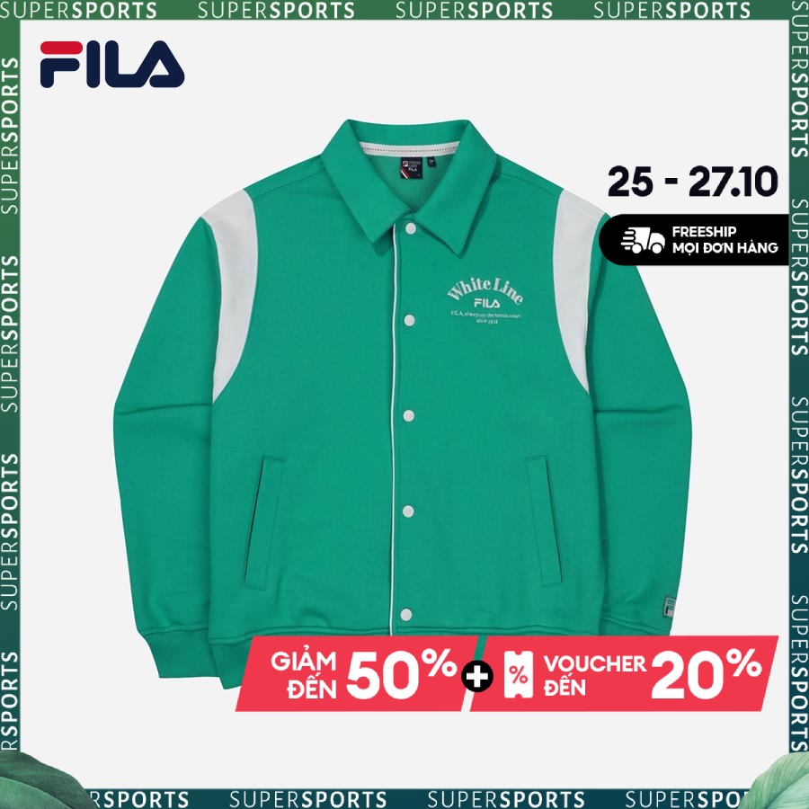 Áo khoác thời trang unisex Fila White Line Small Logo - FS2FTF1331X-MRG