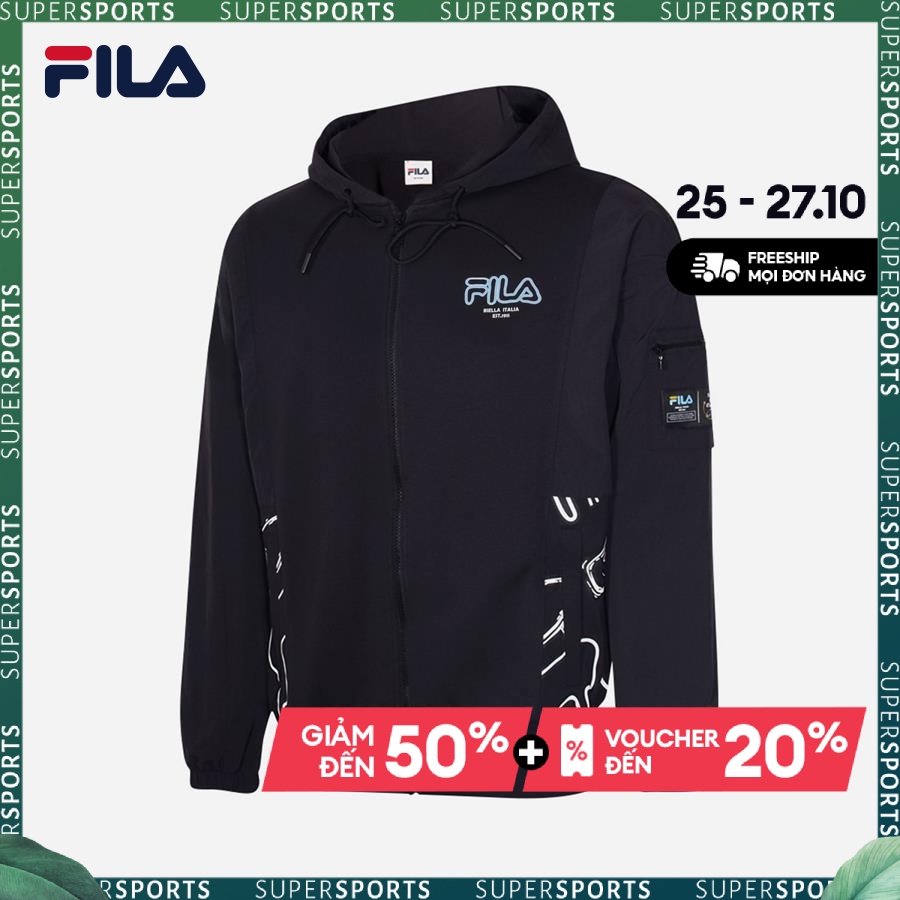 Áo khoác thời trang unisex Fila KNIT JACKET - FW2JKE3098X-BLK