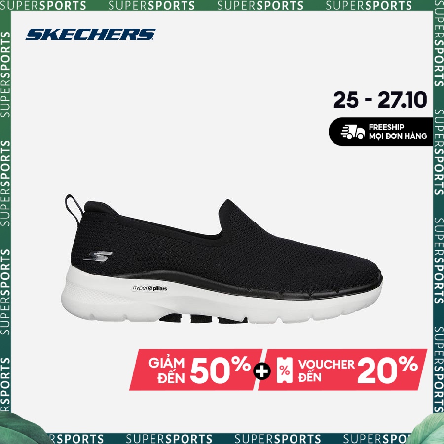 Giày thể thao nữ Skechers Go Walk 6 - 124505-BKW