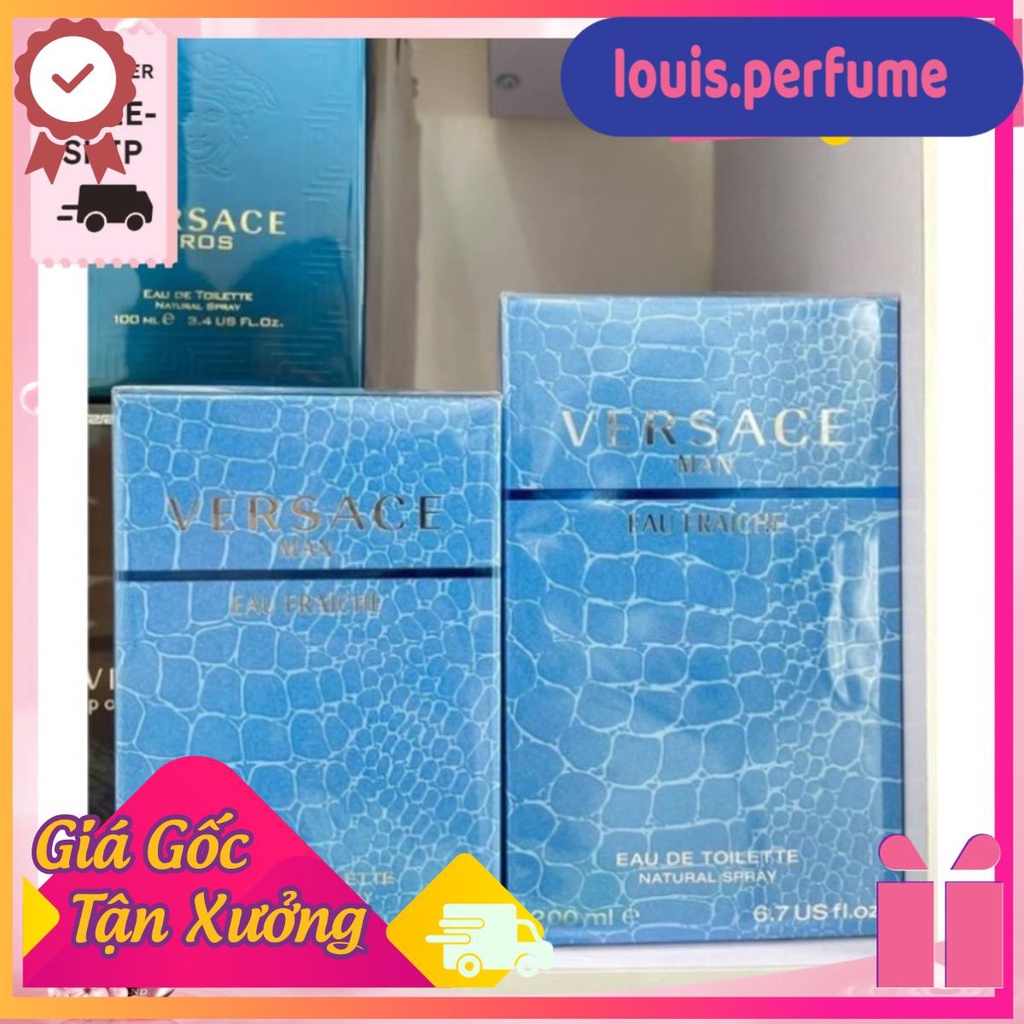 🌈louis.perfume🌈Nước hoa Versace Man Eau Fraiche 100ml ( Fullseal/tester)