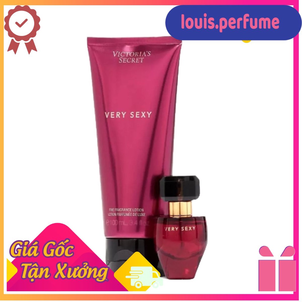 🌈louis.perfume🌈Set dưỡng thể và nước hoa Victoria’s Secret Very Sexy