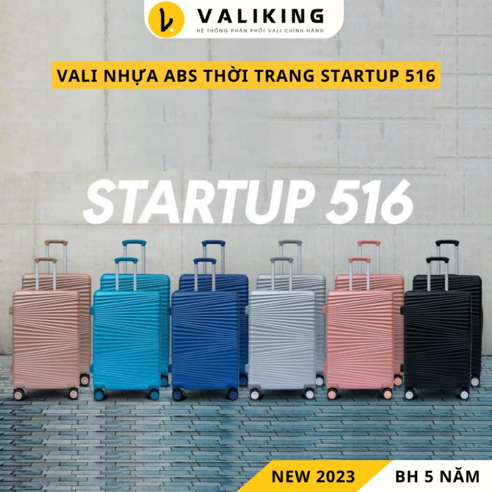 [New 2023] Vali kéo STARTUP 516 nhựa ABS, bền nhẹ, thiết kế thời trang phân phối bởi VALIKING