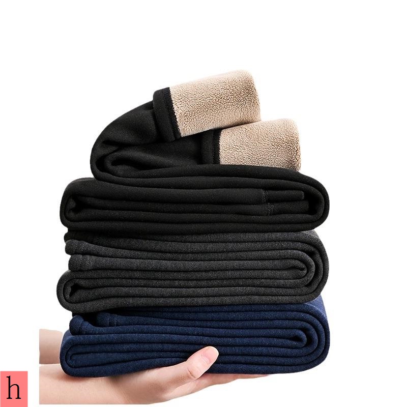 Quần Legging cotton Lót Lông Cừu Dày Dặn Giữ Nhiệt Thời Trang Mùa Đông Cho Nam