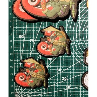 Patch tắc kè mini velcro. Kích thước 5x5cm