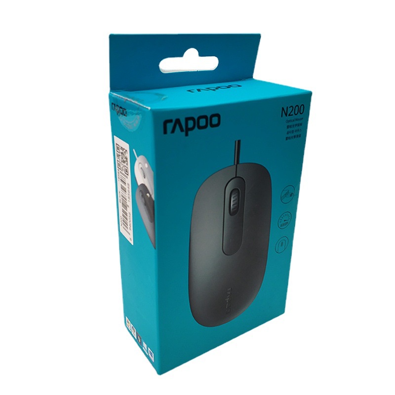 Chuột Quang Có Dây Rapoo/Rapoo N200 USB Chơi Game Văn Phòng Kinh Doanh Gia Dụng