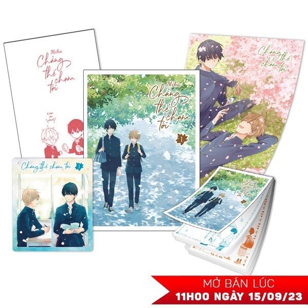 Bản Đặc Biệt - Chẳng Thể Chạm Tới - Tập 1 -Extra Paper Ngoại Truyện +Set Bookmark Trong Suốt + Sổ Xé + Poster - Notebook