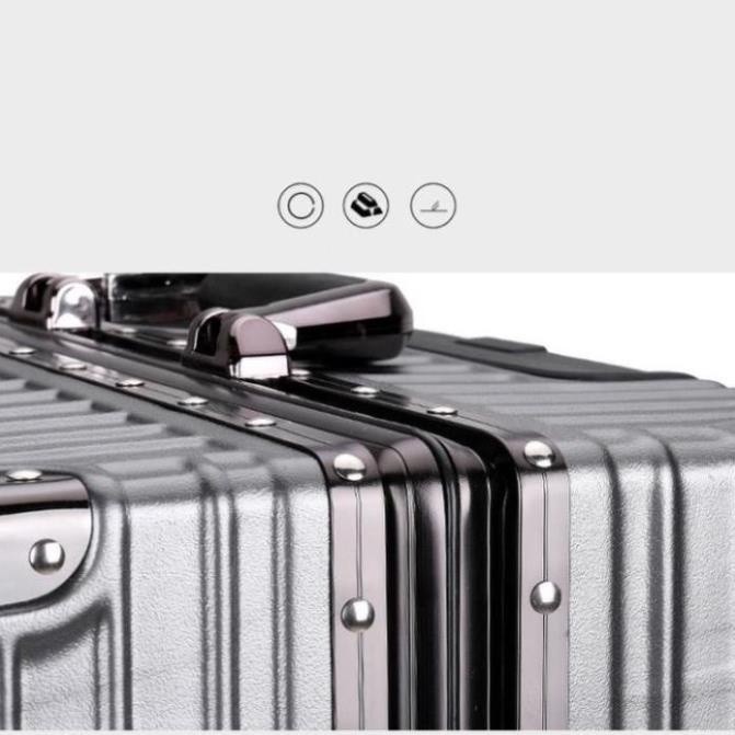 Vali kéo du lịch khung nhôm khóa sập LUXKING586 vân nhám chống xước, chống va đập - Valiking