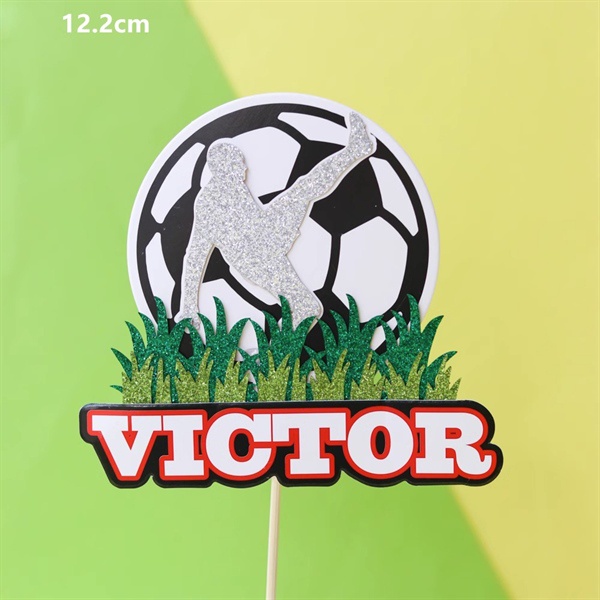 Que cắm bóng đá + chữ VICTOR