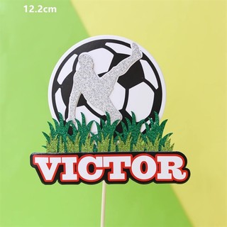 Que cắm bóng đá + chữ VICTOR