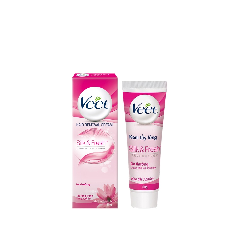 [Mã FMCGVEET71 giảm 8% đơn 150k] Kem Tẩy Lông Cho Da Thường Veet Silk Fresh 50G