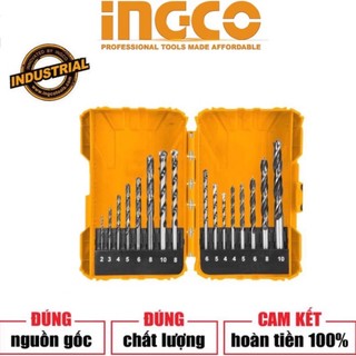 Ingco bộ 16 mũi khoan kim loại, bê tông và gỗ kdl11601