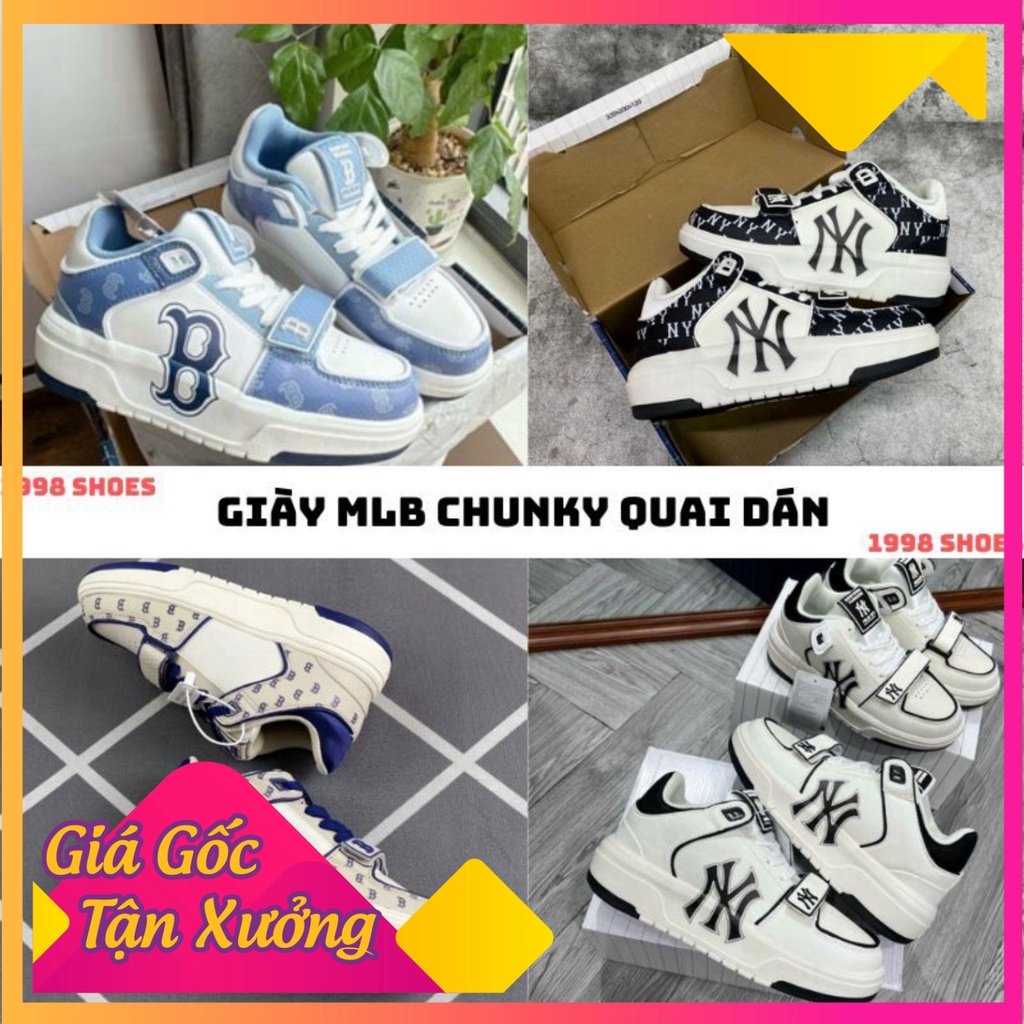 Giày MLB Chunky Liner bản quai dán, giày MLB Chunky Liner nam nữ bản cao cấp full box