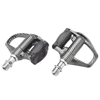 Pedan (bàn đạp) can xe đạp RACEWORK vân carbon (Kèm cá 6 độ) Cho Road, Fixed Gear