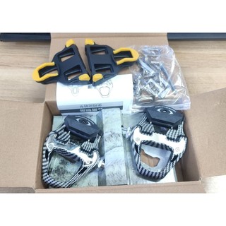 Pedan (bàn đạp) can xe đạp RACEWORK vân carbon (Kèm cá 6 độ) Cho Road, Fixed Gear