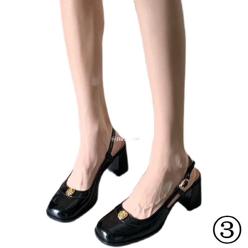 Giày Sandal Cao Gót Hở Ngón Đế Dày Thời Trang retro Cho Nữ