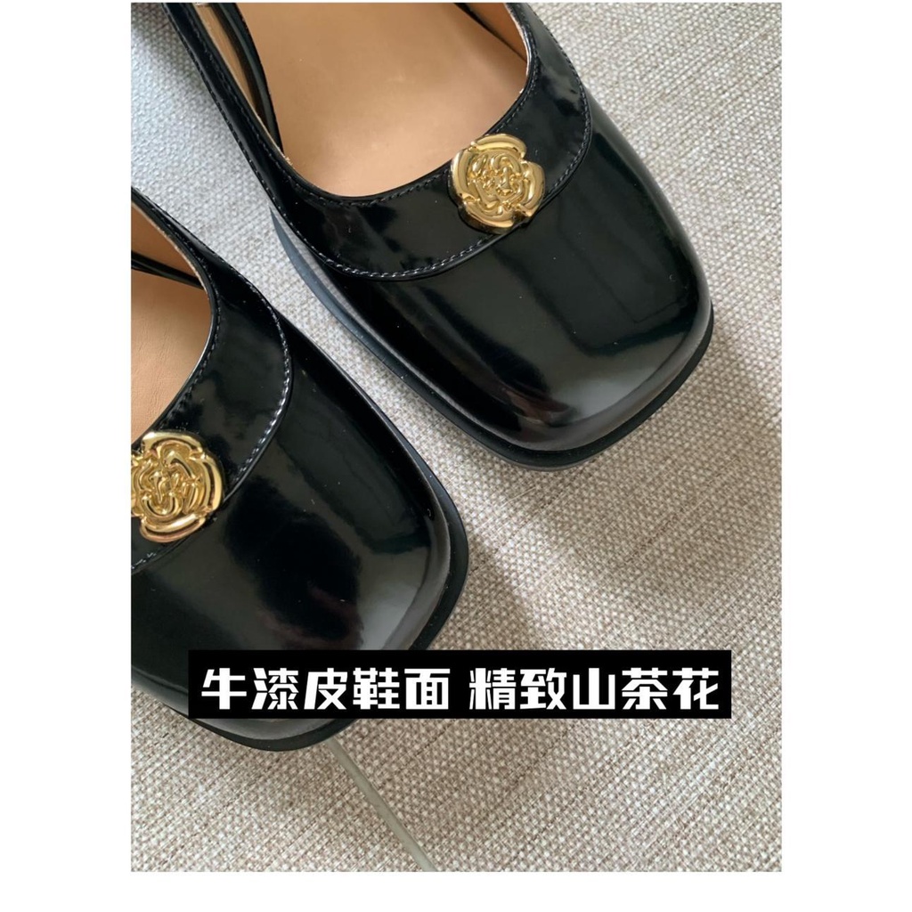 Giày Sandal Cao Gót Hở Ngón Đế Dày Thời Trang retro Cho Nữ