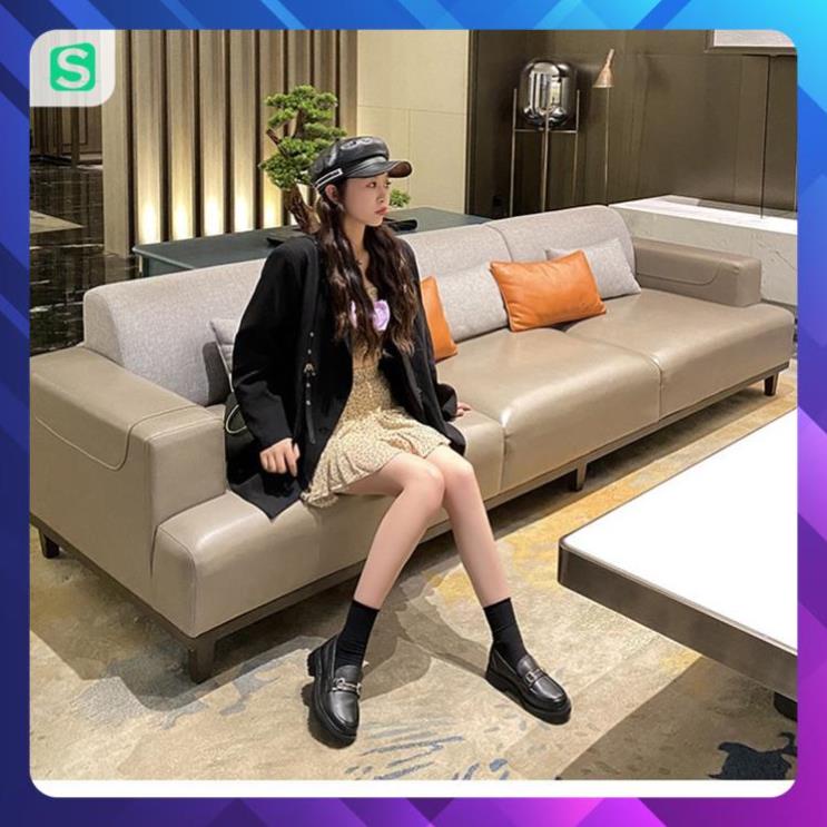 Giầy búp bê nữ da mềm quai xích đôn đế cao 4cm, giày nữ đi học ULZZANG SHOES phong cách hàn quốc