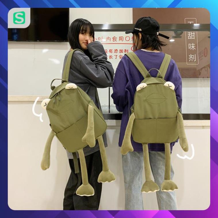 Ba Lô Đeo Vai Hình Chú Ếch Dễ Thương Đáng Yêu Cho Nữ