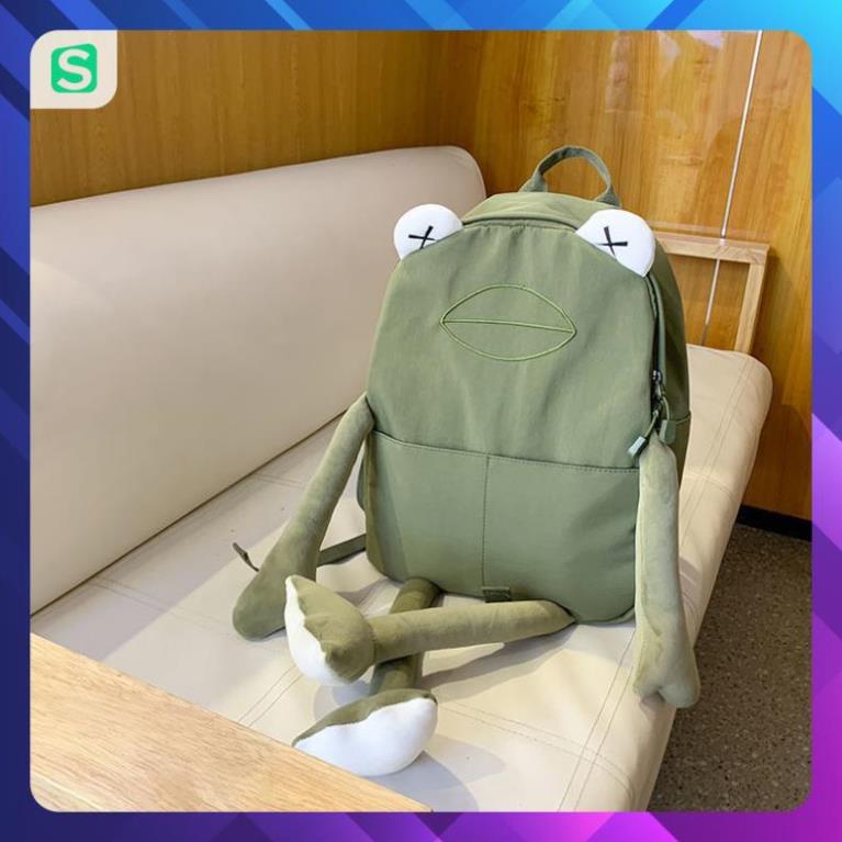 Ba Lô Đeo Vai Hình Chú Ếch Dễ Thương Đáng Yêu Cho Nữ