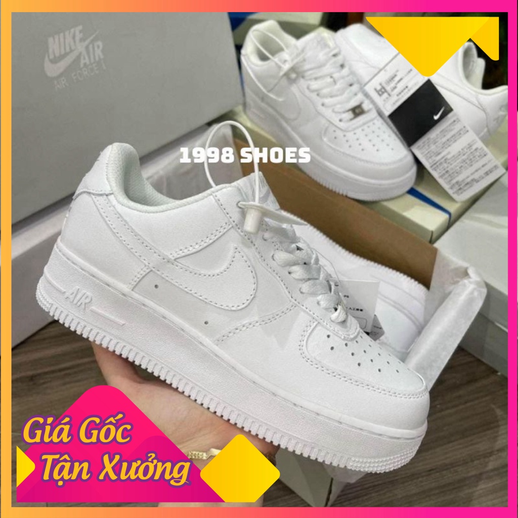 Giày_Nike air force 1, giày thể thao af1 full trắng nam nữ hàng chuẩn full box cho cả nam và nữ