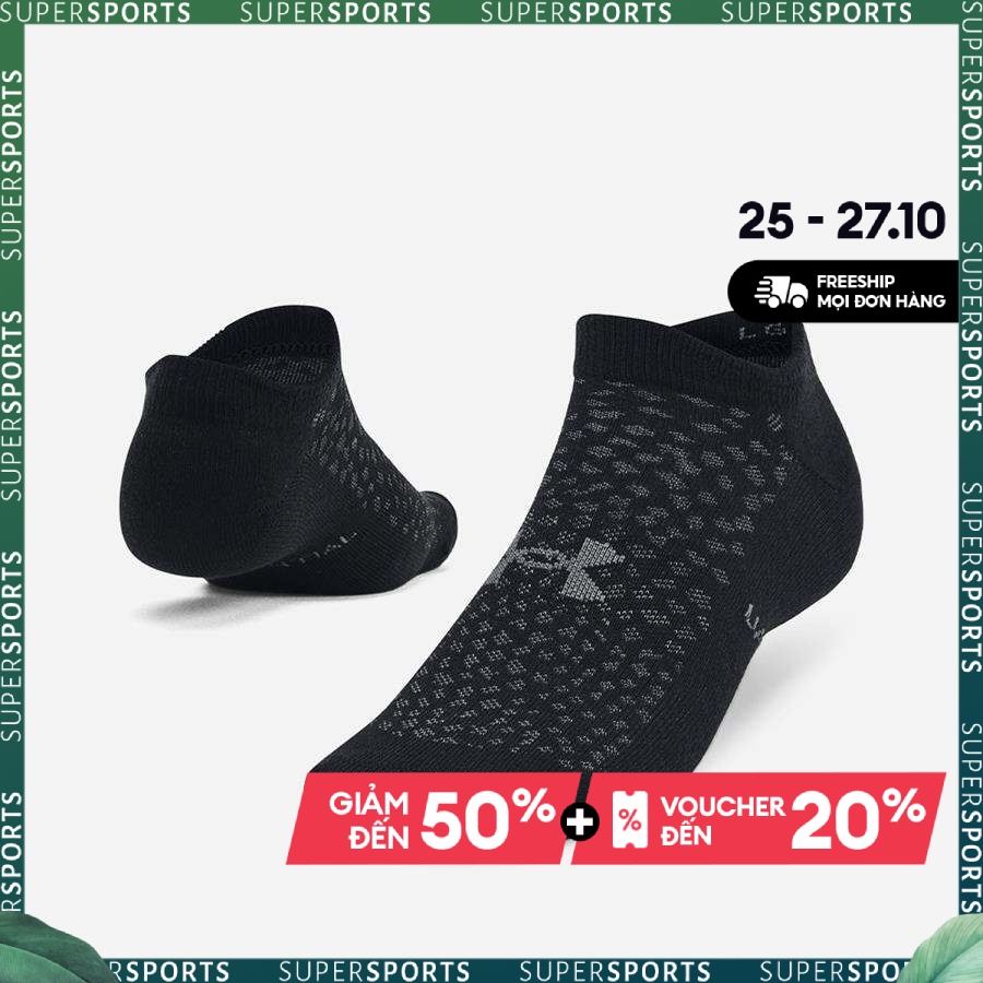 Vớ thể thao unisex Under Armour Essential 6Pk - 1370542-006