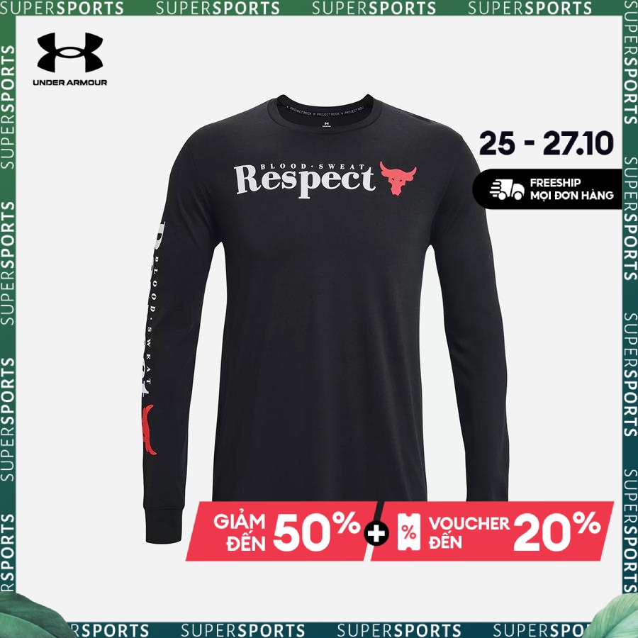 Áo tay dài thể thao nam Under Armour Pjt Rock Respect - 1373761-001