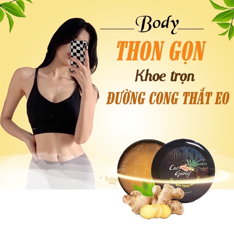 [ Chính Hãng ] Gel Tan Mỡ Bụng và Cao Gừng