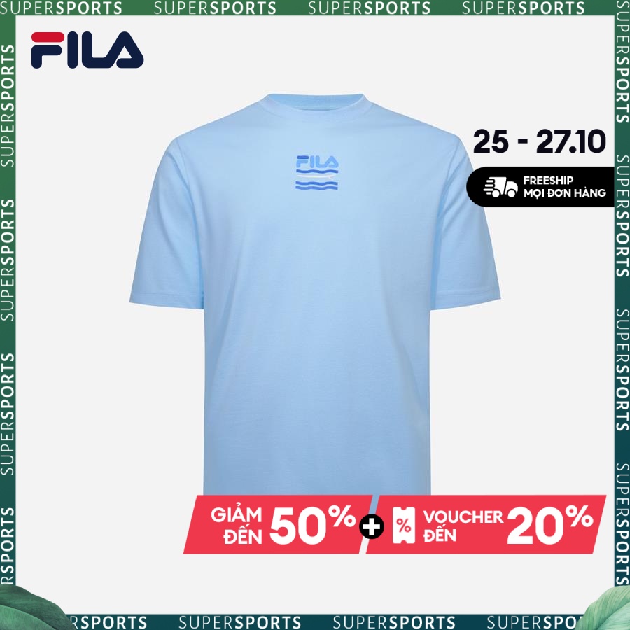 Áo thun tay ngắn thời trang unisex Fila - FW2RSF1018X-SBL