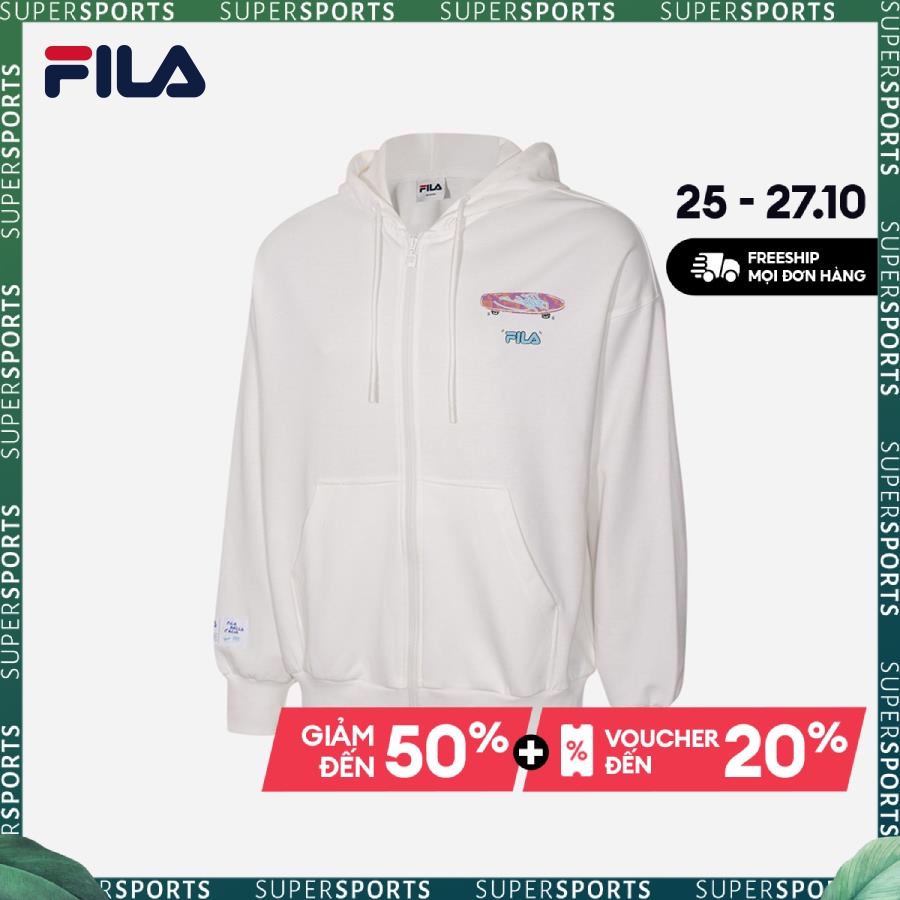 Áo khoác thời trang unisex Fila - FW2JKE3096X-WHI