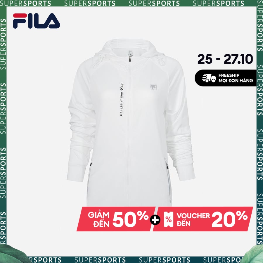 Áo khoác thời trang unisex Fila Leisure Sport - FW2JKF1032M-WHI