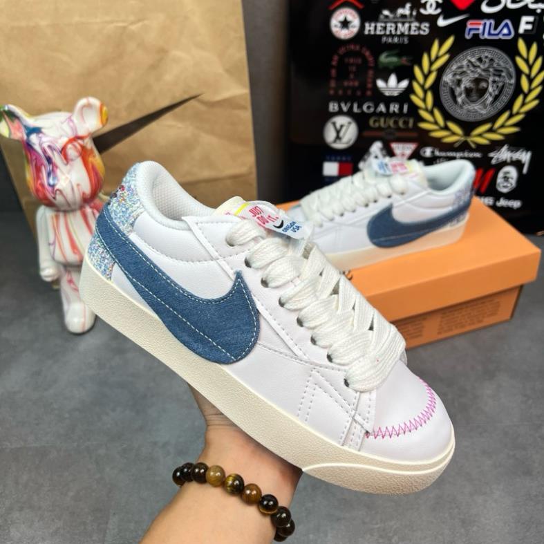 Giày thể thao Blazer Vải Jean Xanh giày blz jut do it blaze jut do it  blz xanh bò mới