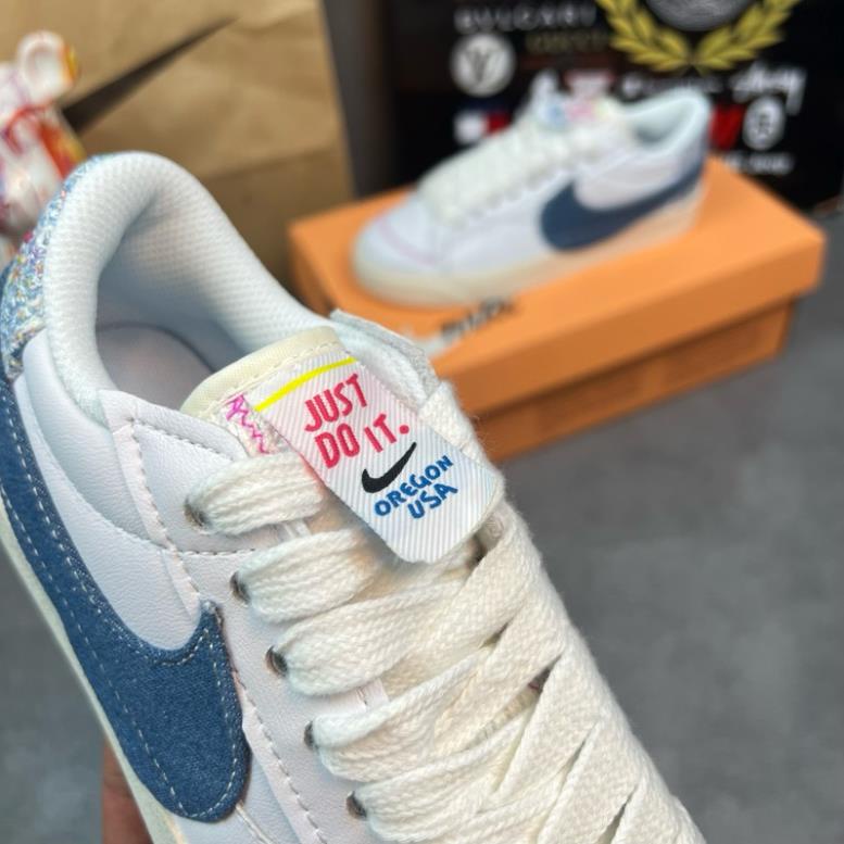 Giày thể thao Blazer Vải Jean Xanh giày blz jut do it blaze jut do it  blz xanh bò mới