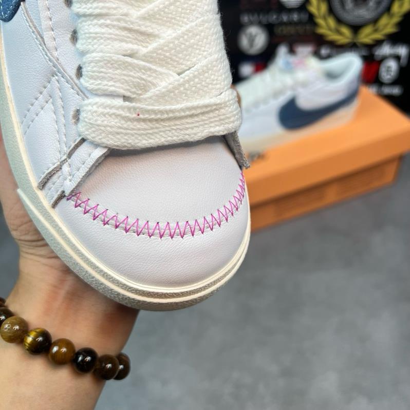 Giày thể thao Blazer Vải Jean Xanh giày blz jut do it blaze jut do it  blz xanh bò mới