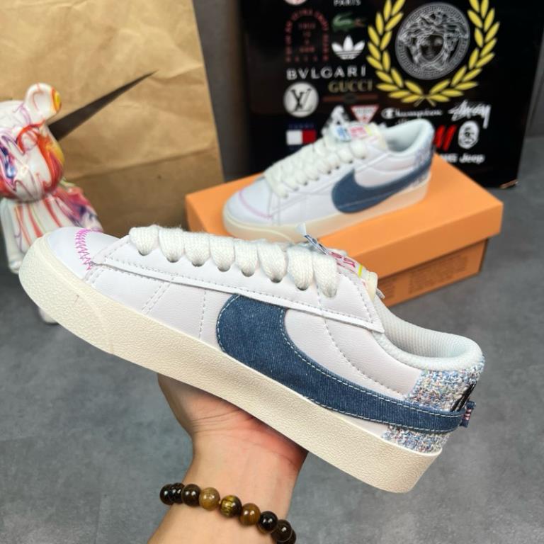 Giày thể thao Blazer Vải Jean Xanh giày blz jut do it blaze jut do it  blz xanh bò mới