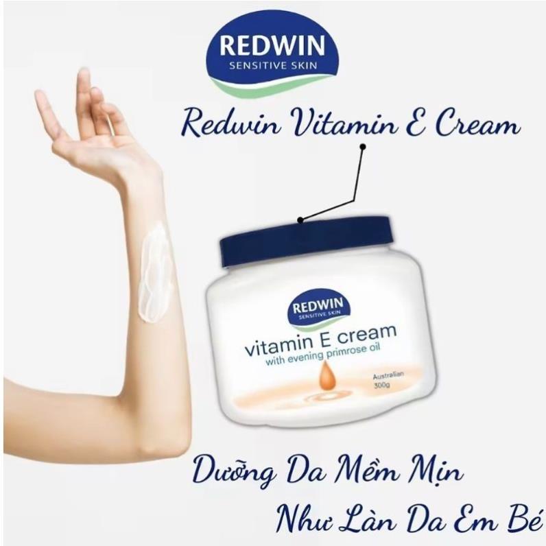Kem dưỡng ẩm Vitamin E Úc,kem dưỡng ẩm da vitamin E Redwin Sentive Skin,dưỡng ẩm,trắng da me4conshop