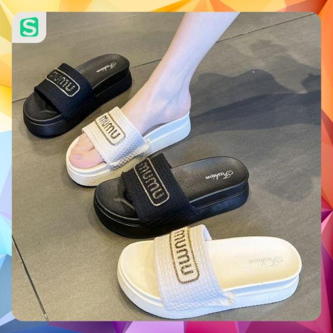 Dép Bánh Mỳ Nữ MUMU Độn Đế Siêu Hót Trends