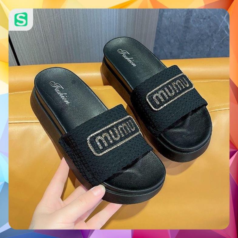 Dép Bánh Mỳ Nữ MUMU Độn Đế Siêu Hót Trends