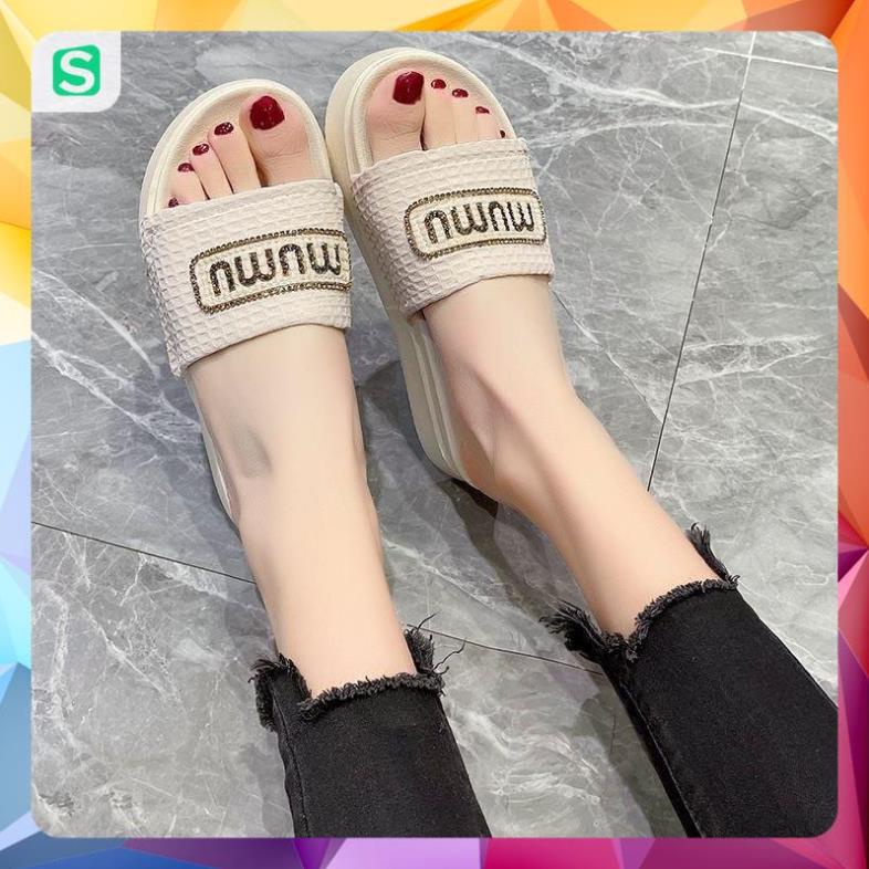 Dép Bánh Mỳ Nữ MUMU Độn Đế Siêu Hót Trends