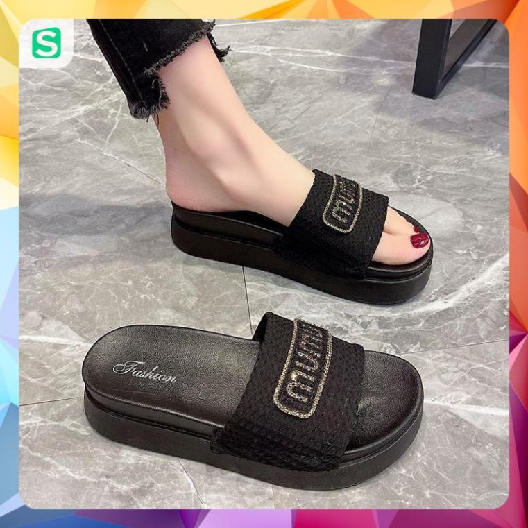 Dép Bánh Mỳ Nữ MUMU Độn Đế Siêu Hót Trends