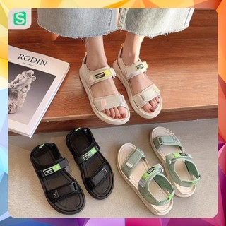 Sandal nữ quai dán fin hàn quốc quai 3 màu hot trend