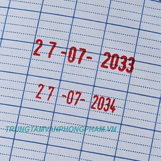 Dấu in ngày tháng năm Tiếng Việt 3mm / 4mm