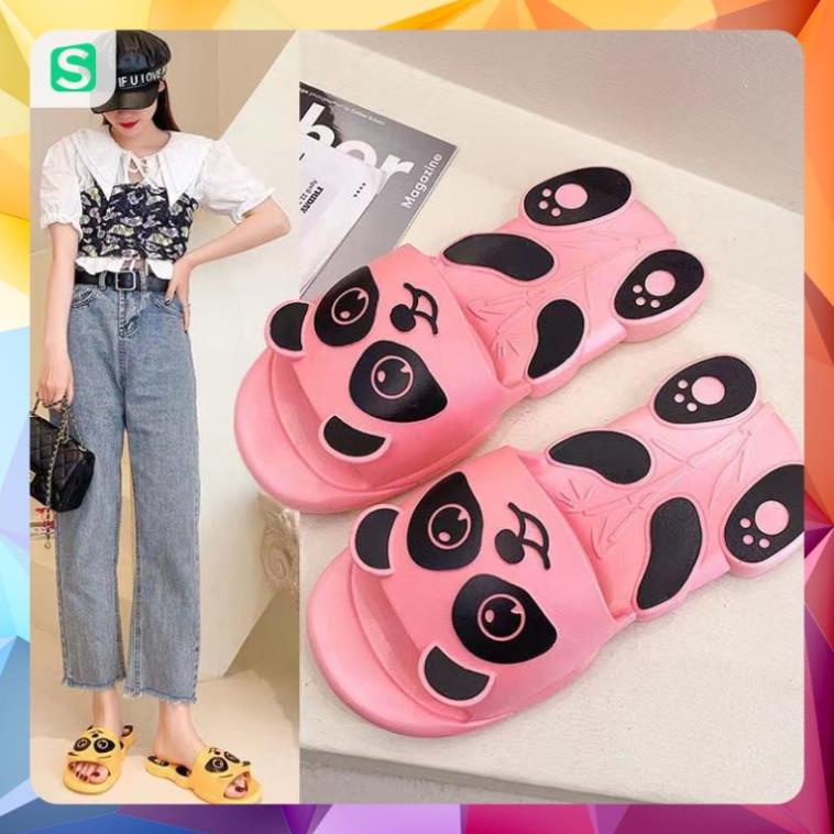 Dép nhựa đi trong nhà hình gấu trúc cute Dép Đi Trong Nhà Hình Gấu Trúc size 30-41