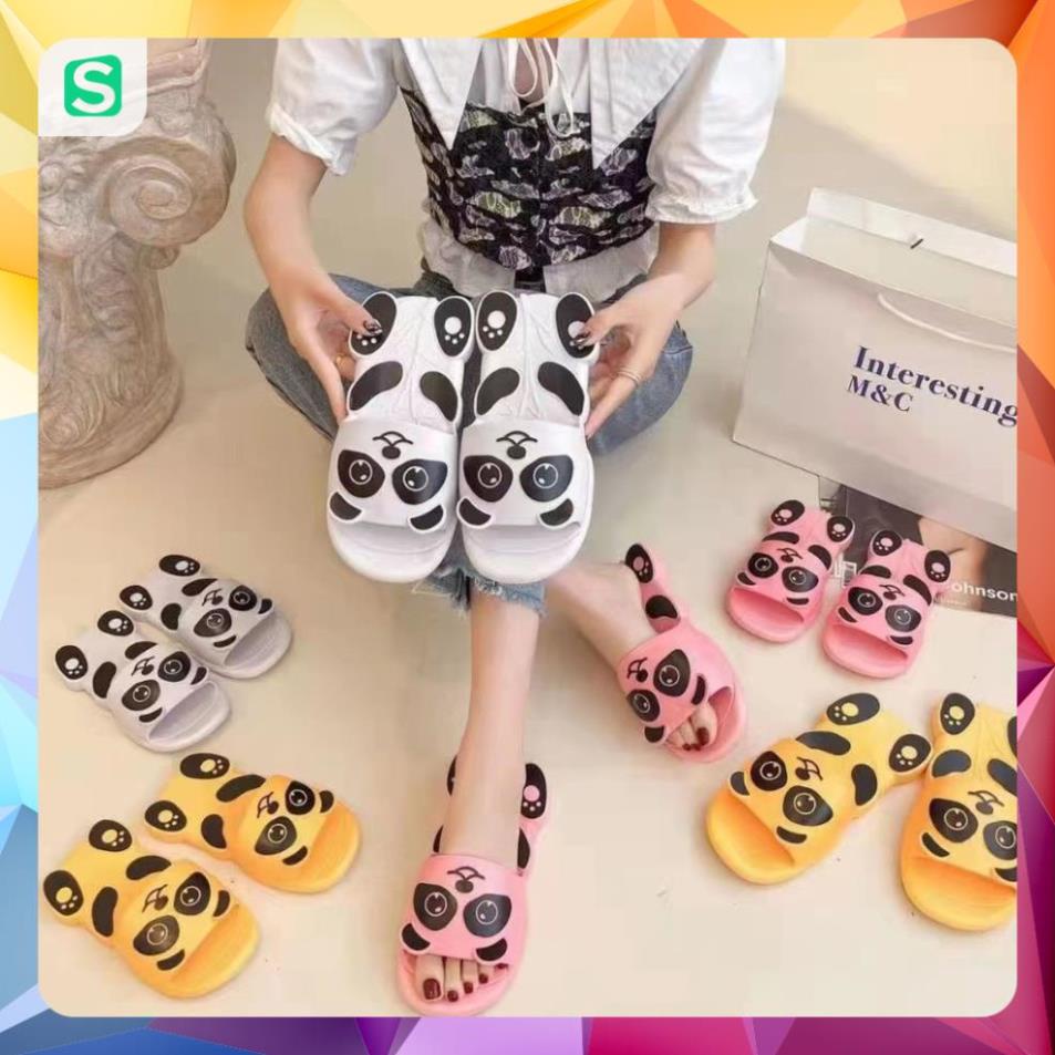 Dép nhựa đi trong nhà hình gấu trúc cute Dép Đi Trong Nhà Hình Gấu Trúc size 30-41