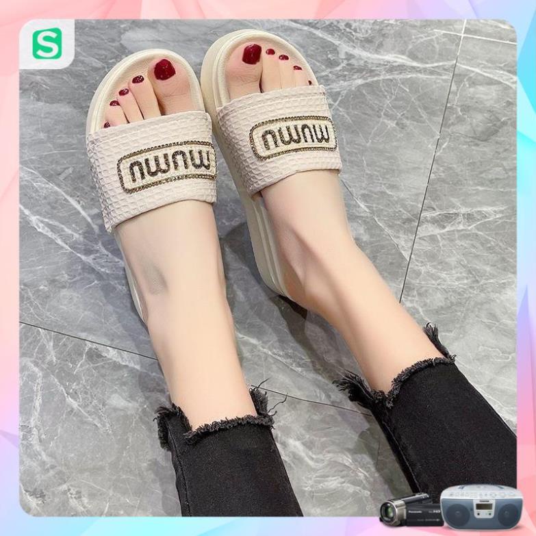 Dép Bánh Mỳ Nữ MUMU Độn Đế Siêu Hót Trends