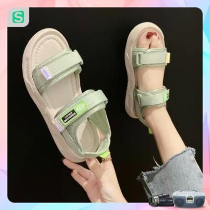 Sandal Nữ Quai Dán FIN Hàn Quốc Quai 3 Màu Hot Trend