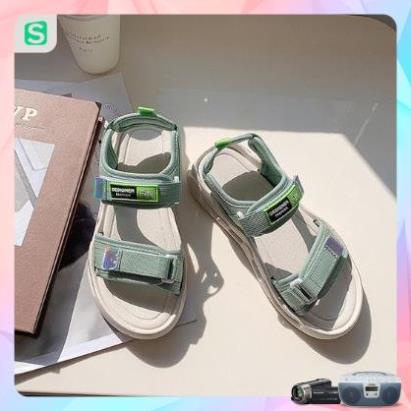 Sandal Nữ Quai Dán FIN Hàn Quốc Quai 3 Màu Hot Trend
